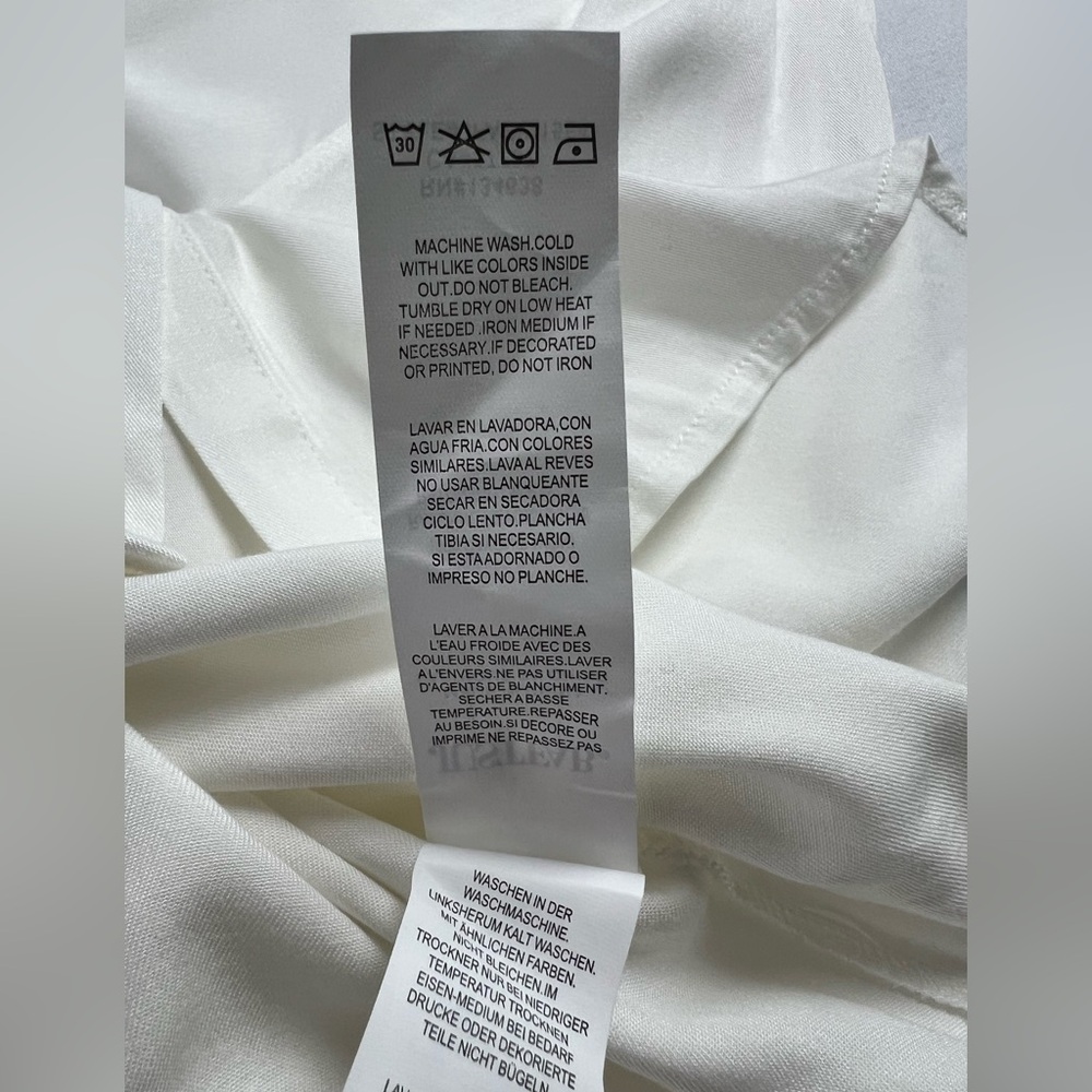 JustFab Ivory Rayon Sheer Button Down Office Career Fall Layering - Picture 11 of 11